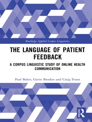 cover image of The Language of Patient Feedback